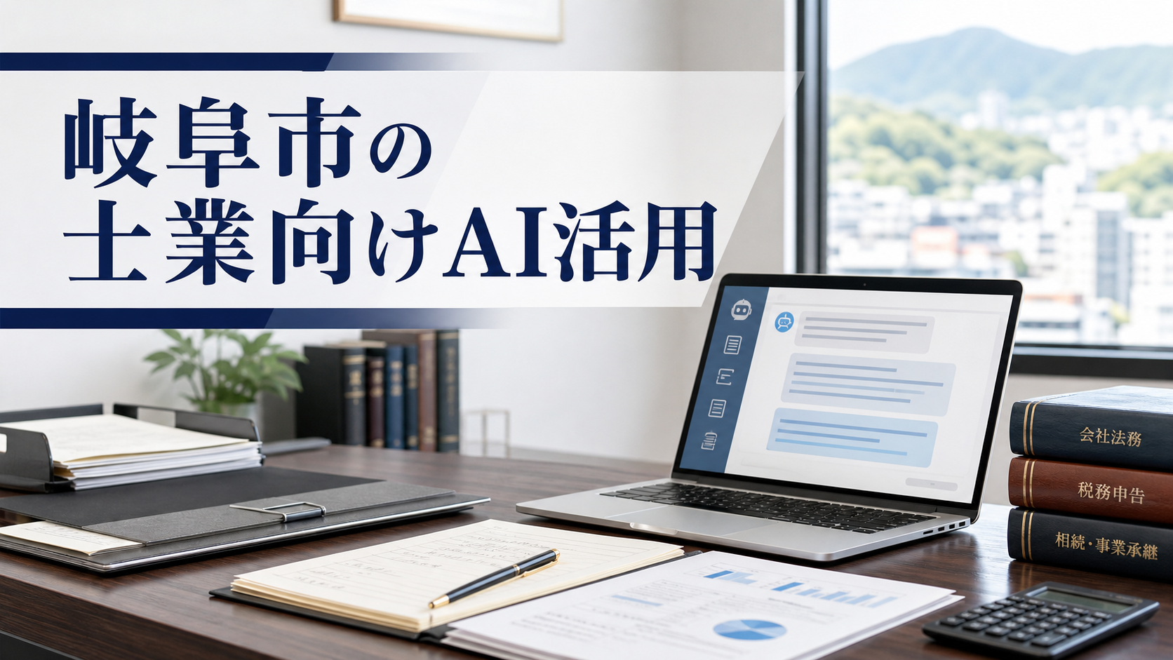 岐阜市の士業向けAI活用|メール文面・相談メモ・顧客説明資料を効率化