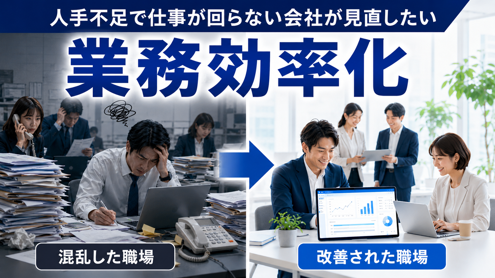 人手不足で仕事が回らない岐阜の会社が、まず見直したい業務効率化