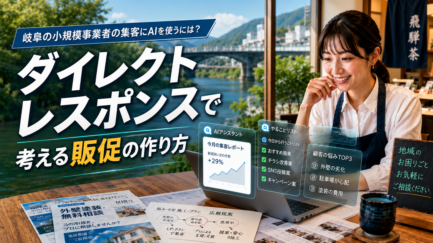 岐阜の小規模事業者の集客にAIを使うには？ダイレクトレスポンスで考える販促の作り方