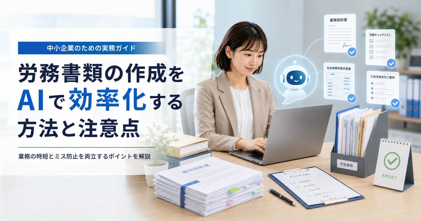 労務書類の作成をAIで効率化する方法と注意点|岐阜の中小企業向け