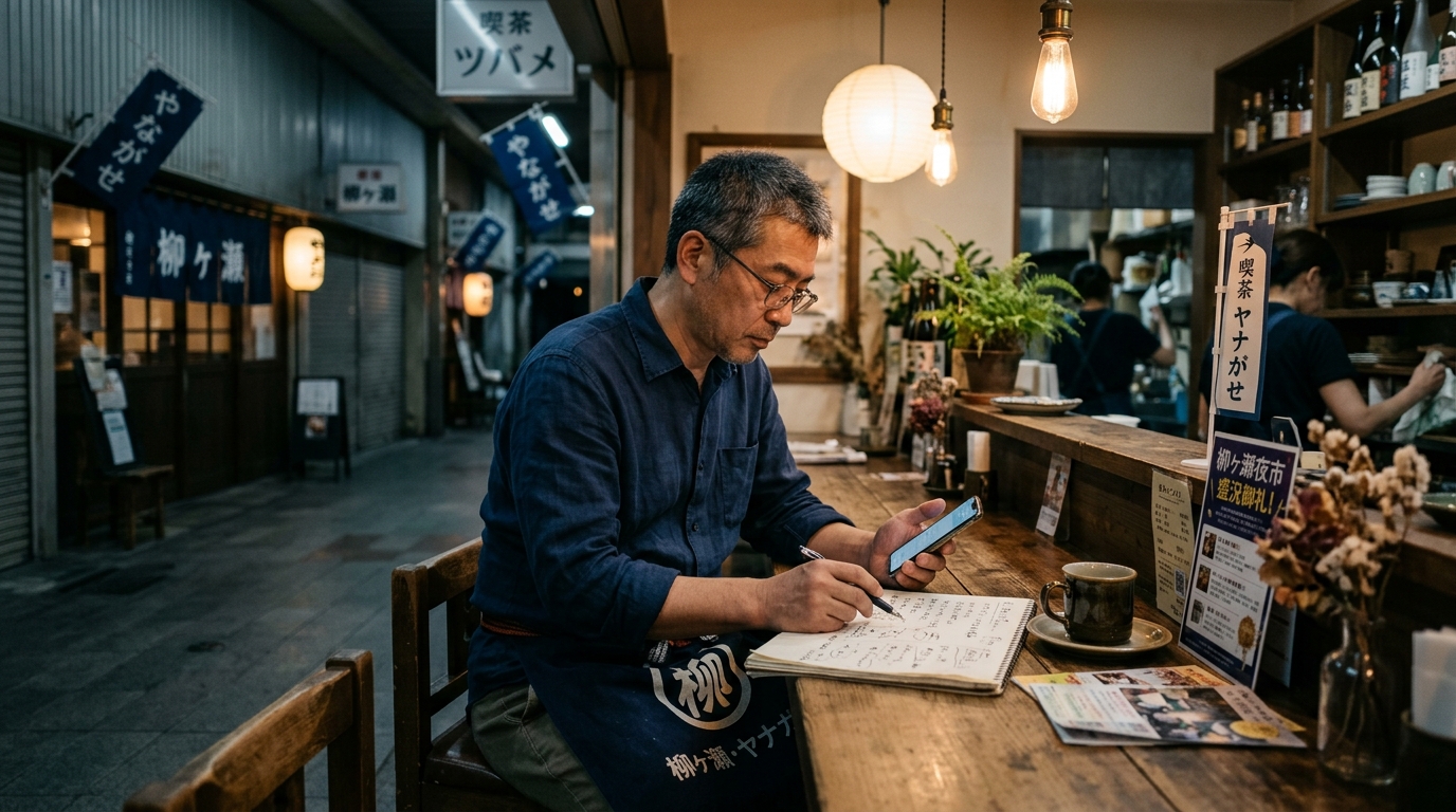 柳ケ瀬周辺の小さなお店がSNS発信を続けるコツ｜イベント頼みで終わらない投稿設計